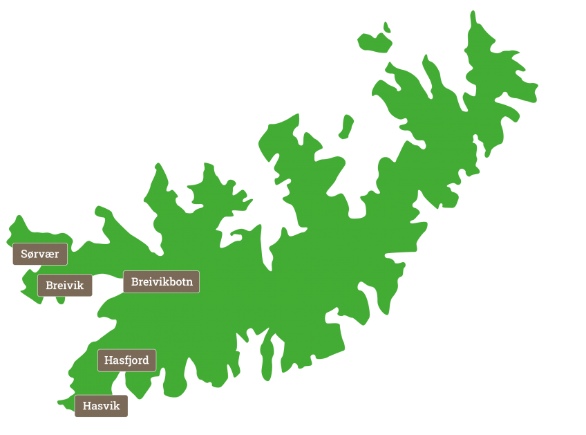 Kart over Sørøya